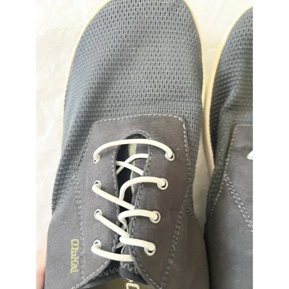OluKai Nohea Moku Mens Black  Mesh Water Boat Shoes Size 11 Comfort
